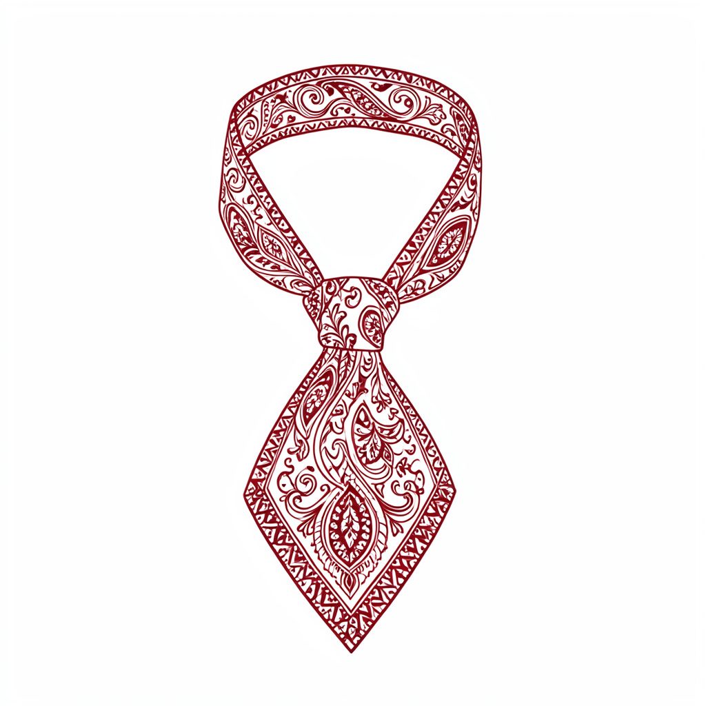 Paisley-Krawatte in warmen Brauntönen mit klassischem Tränenmuster